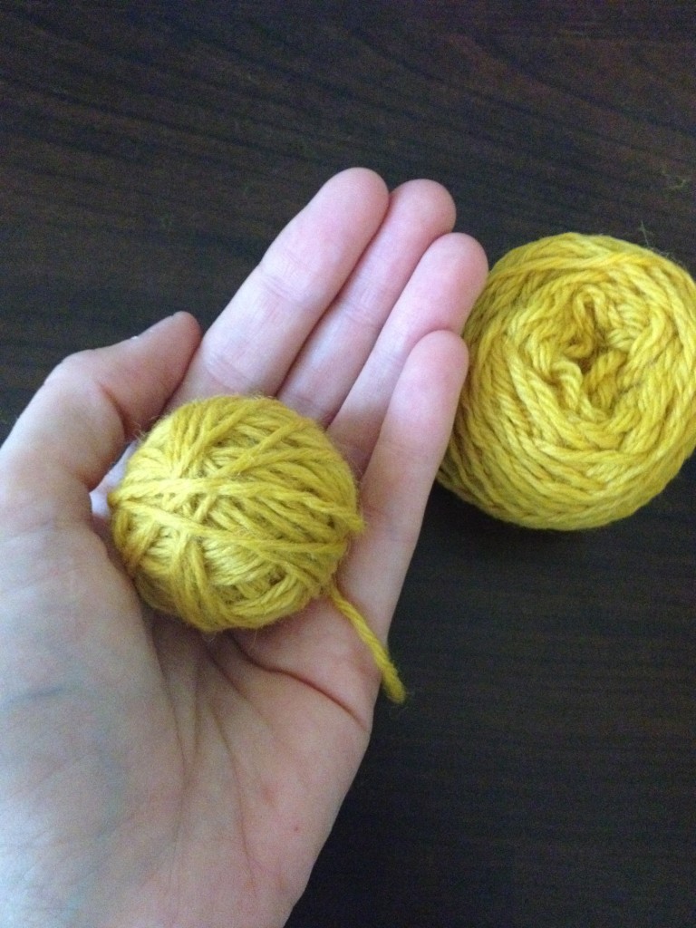 Yarn ball wrappedl