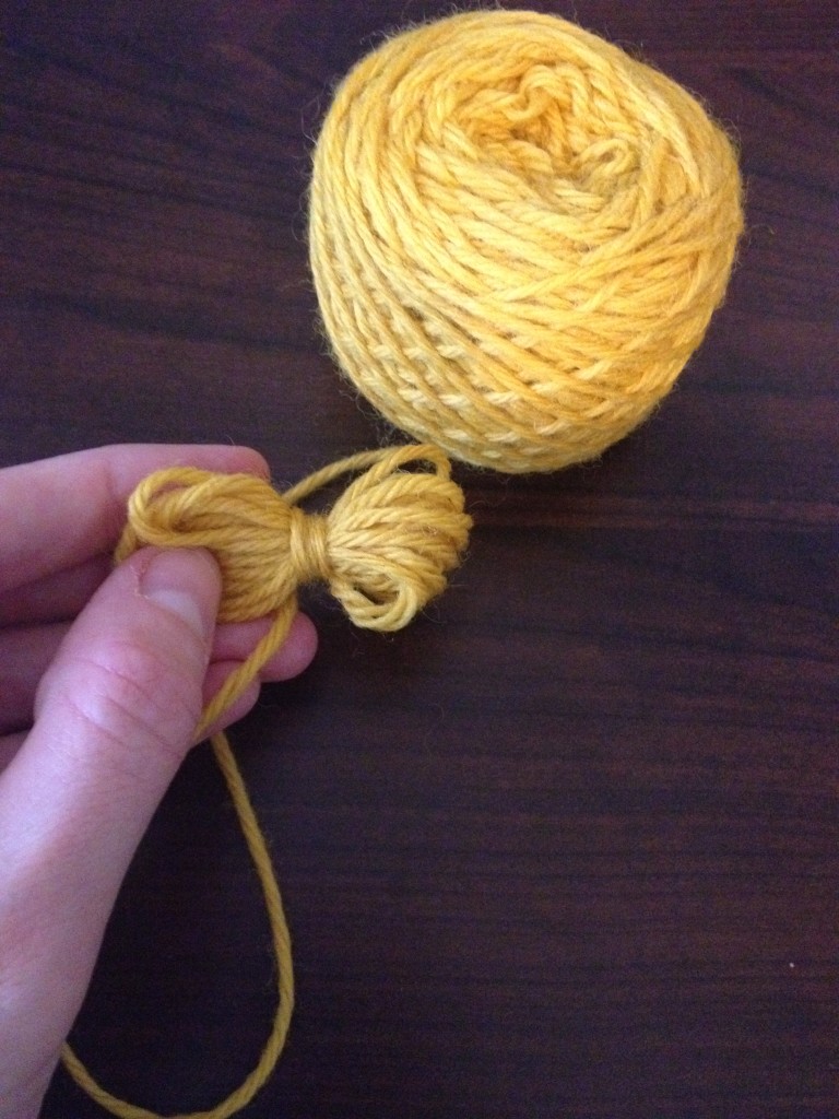 starting the yarn ball