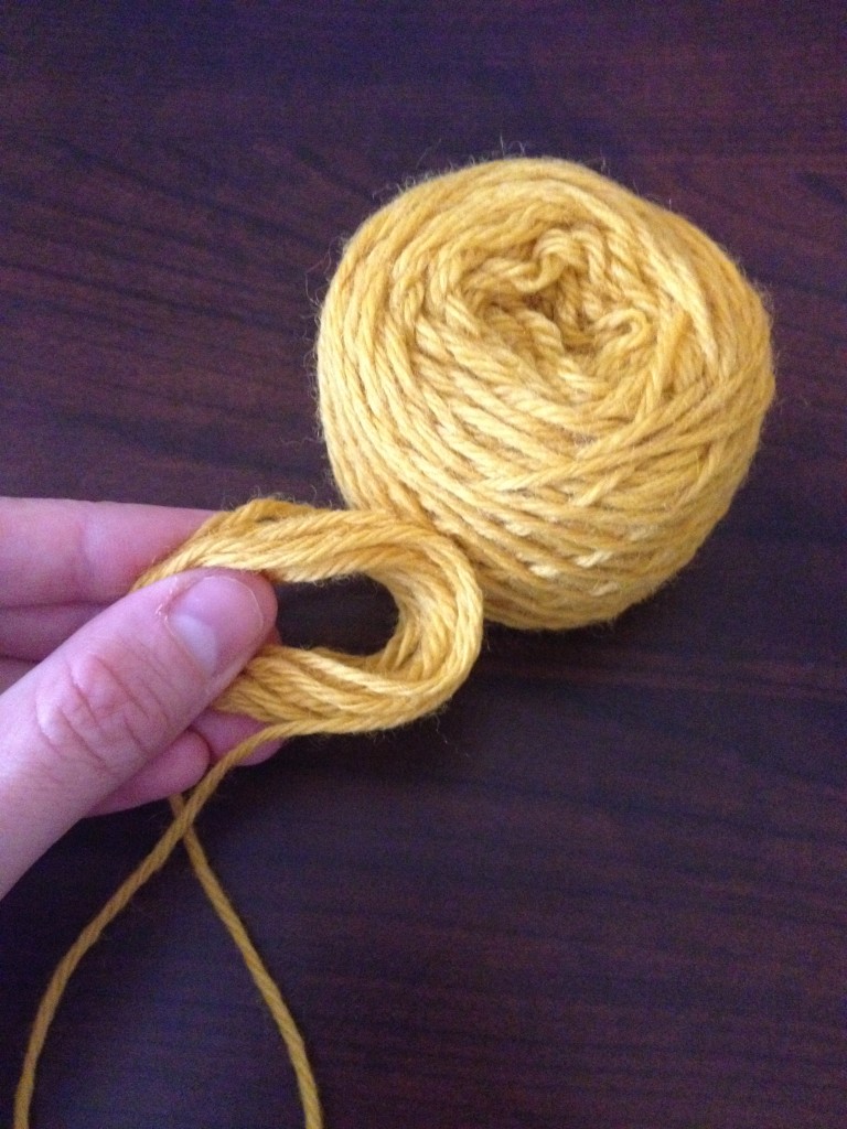 starting yarn ball